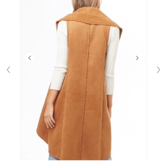 Forever 21 Contemporary Faux Shearling Vest - Picture 4 of 5